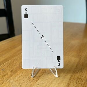 Chanel Collectible Playing Card “Number Five bottle” King! With Display Stand!